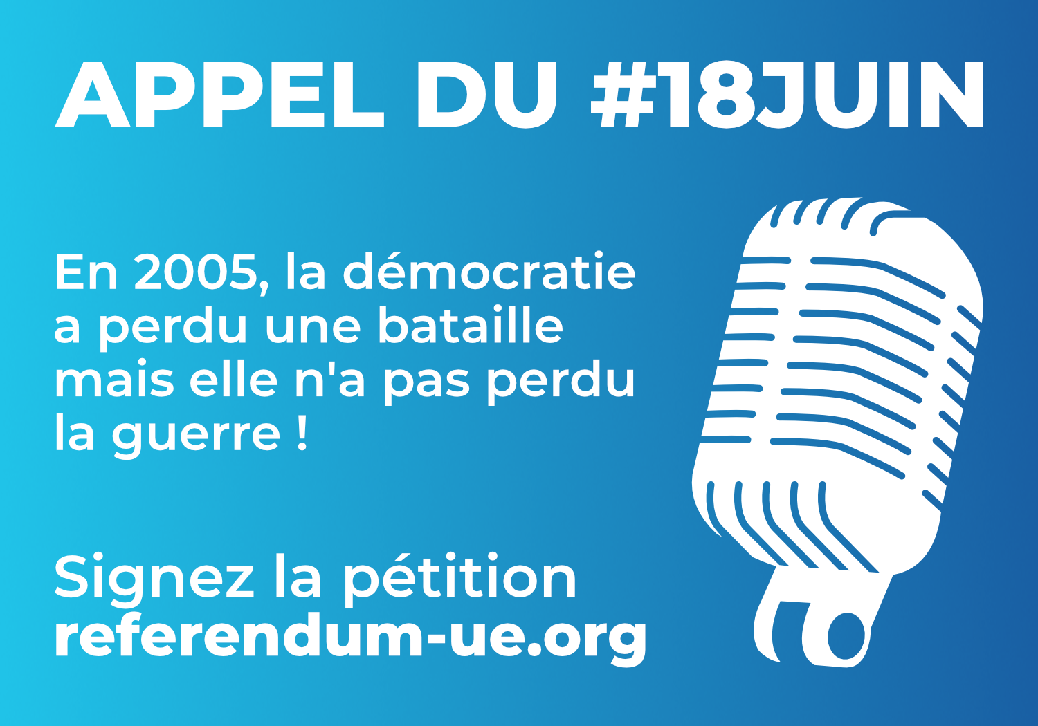 18 juin, appel, frexit, référendum, union européenne, démocratie