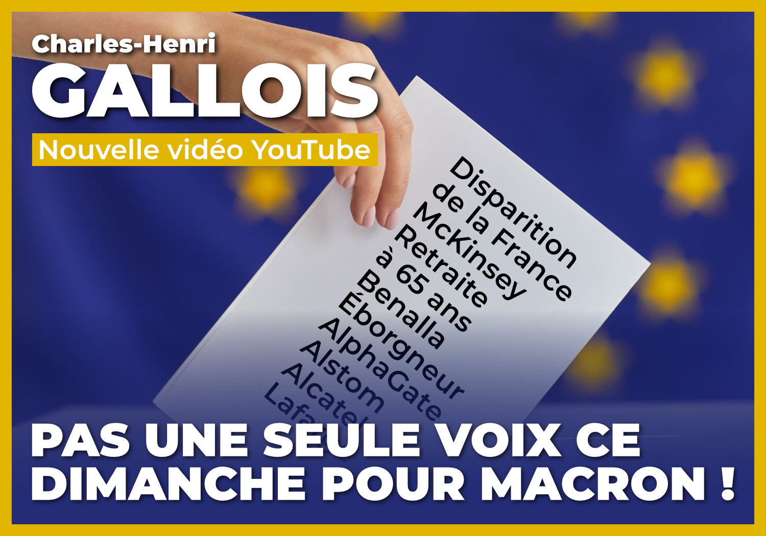 Macron,Tout sauf Macron,Charles-Henri Gallois,Présidentielle 2022,élection présidentielle,Marine Le Pen
